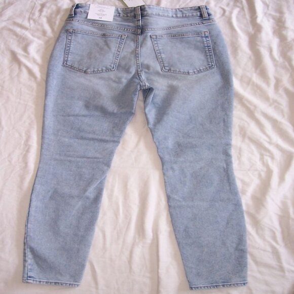 H&M Light Blue Denim Skinny High Waist Denim Jeans 42 10 - Picture 2 of 2
